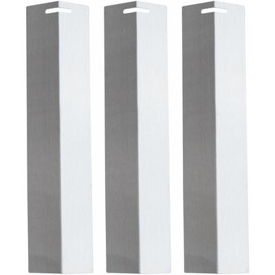 Basic Edelstahl Brennerabdeckung 3er Set Gasgrill 30x7cm Flammenverteiler - Taino Image