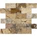 Rustic Desert Travertine 2" x 4" Split Face Mosaic