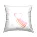 Stupell Pastel Rainbow Heart Wings Printed Throw Pillow Design by Lil' Rue