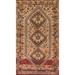 Geometric Qashqai Persian Antique Area Rug Handmade Tribal Wool Carpet - 4'10"x 8'3"