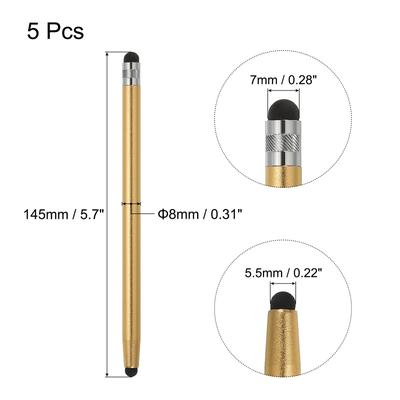 5pcs Stylus Pens for Touch Screens Capacitive Stylus Pen, Gold - Champagne Gold