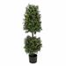 4 ft. Pre-Lit Boxwood Cone and Ball Topiary in Nursery Pot - 48 in