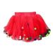 B91xZ Girls Summer Dresses Toddler Girls Dress Summer Fashion Dress Princess Dress Casual Dress Tutu Mesh Skirt Outwear Red Sizes 12-18 Months