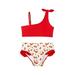 Big Kids Girls Swimsuit Summer Print Cotton Sleeveless Holiday Shorts Beach Swimwear Fruit Print Swimsuit Red Bikini Clothes Toddler Baby Baby Girl Clothes