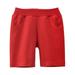 B91xZ Boys Pants Toddler Girls Boys Kids Sport Soild Casual Shorts Fashion Beach Cargo Pants Shorts Boys Baseball Pants Red Sizes 6 Years