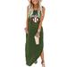 Aayomet Party Dress for Women Summer Dress For Women Baseball Mom Gift Tshirt Dresses Graphic Printed Casual Maxi Dress Long WH2 S