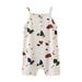 Baby Boys Girls Romper Suspenders Check Jumpsuit Button Pajamas Footless Jumpsuit Child Clothing Streetwear Dailywear Outwear