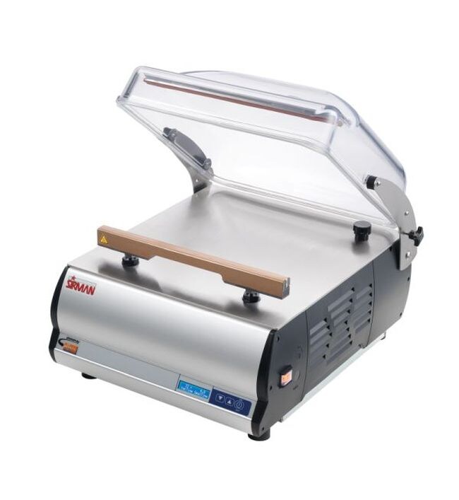 Sirman Vakuum-Verpackungsmaschine 410 mm Schweißleiste Auto Lift Image