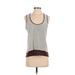 Lots of Love Tank Top Brown Square Tops - Women's Size Small