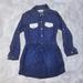 Jessica Simpson Dresses | Jessica Simpson Denim Shirtdress Size 4 | Color: Blue/White | Size: 4g