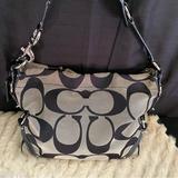 Coach Bags | Coach Black And Grey Hobo | Color: Black/Gray | Size: Os