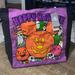 Disney Bags | Disney Parks Halloween Embroidered Canvas Tote Nwt | Color: Black/Purple | Size: Os