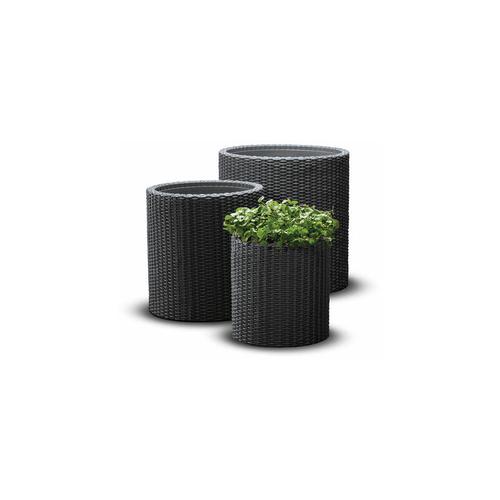 Terrassen-Blumentopfset Keter Cylinder 230217