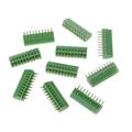 10 Pcs 2Pin-10Pin Screw PCB Mounted Terminal Blocks Connector 2.54mm Pitch