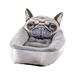 Puppy Kitty Dog Cat Pet Bed Nest Liner Kennel Pad Cozy Sleep Mat Comfy Cotton-Padded Cushion Basket Snuggly Sleeper Size S (Grey)