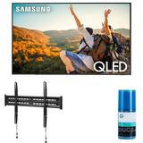 Samsung QN85Q70CAFXZA 85 QLED 4K Quantum HDR Dual LED Smart TV with a Walts FIXED-MOUNT-43-90 TV Mount for 43 -90 Compatible TV s and Walts HDTV Screen Cleaner Kit (2023)