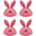 Desk Cable Organizer Desk Wire Organizer 4 Pcs Desktop Rabbit Ear Fixer Silicone Wire Clip Holder Viscose Vire Winding Machine () Desk Cable Organizer Desk Wire Organizer