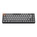 Alloet K68 Mechanical Gaming Keyboard Ergonomic Wireless for Desktop (Red Axis Grey)