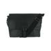 REACTION KENNETH COLE Black Faux Leather Adjustable Strap Laptop Bag
