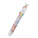 Glass Ink Pens Christmas Gift Cute Cartoon Christmas 6 Color Or 10 Color Ballpoint Pen Multicolor Pen Press Pen Stationery 10ml Ball Pens Fine Point