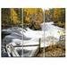 Design Art Fall River Over Riffles and Rocks - 3 Piece Graphic Art on Wrapped Canvas Set