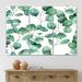 DESIGN ART Designart Eucalyptus Branch On White II Tropical Canvas Wall Art Print 48 In. Wide X 32 In. High - 3 Panels