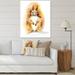 DESIGN ART Designart Portrait Of An Orange Squirrel Traditional Canvas Wall Art Print 30 in. wide x 40 in. high