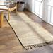 Hauteloom Iantha Jute Hallway Kitchen Runner Rug - Natural Fiber - Ivory - 2 6 x 7 6