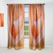 DESIGN ART Designart Mineral Orange Agate Mid-Century Modern Blackout Curtain Single Panel 52 in. wide x 84 in. high - 1 Panel 84 Inches