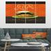 DESIGN ART Designart Kitchen Cafe Moustache IV Kitchen Premium Canvas Wall Art 48 in. wide x 28 in. high - 4 Panels