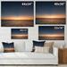 DESIGN ART Designart Tropical Caribbean Island Sunset I Tropical Canvas Wall Art Print 32 in. wide x 24 in. high