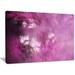 DESIGN ART Designart Blur Pink Sky with Stars Extra Large Abstract Canvas Art Print 40 in. wide x 30 in. high