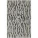 HomeRoots 2 x 3 ft. Taupe Black & Gray Wool Abstract Hand Tufted Handmade Stain Resistant Rectangle Area Rug