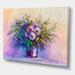 DESIGN ART Designart Impressionist Still Life Of Blooming Flowers IV Farmhouse Canvas Wall Art Print Yellow 20 In. wide X 12 In. high