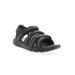 Wide Width Women's Travelactiv Adventure Sandal by Propet in Black (Size 6 1/2 W)