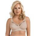 Plus Size Women's Fully®Cotton Soft Cup Lace Bra by Exquisite Form in Damask (Size 38 B)