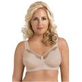 Plus Size Women's Fully®Cotton Soft Cup Lace Bra by Exquisite Form in Damask (Size 44 D)