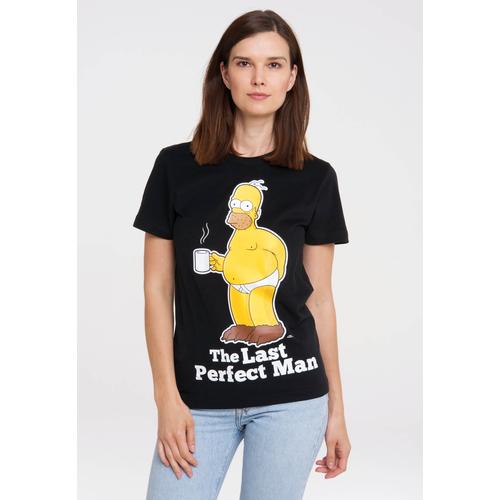 T-Shirt LOGOSHIRT ""Simpsons - Homer Simpson"" Gr. XS, schwarz Damen Shirts mit lizenziertem Print