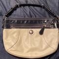 Coach Bags | Coach, Leather, Navy, And Tan Shoulder Bag | Color: Blue/Tan | Size: Os