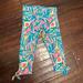 Lilly Pulitzer Bottoms | Lilly Pulitzer Guac And Roll Girls Side Tie Capris So Cute! Lp | Color: Blue/Pink | Size: 5g