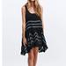 Free People Dresses | Intimately Free People Tiny Dot Printed Trapeze Slip Dress | Color: Black/Gray | Size: S