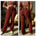 Levi's Pants & Jumpsuits | Levi's 70's High Rise Flare Corduroy Women's Jeans - Mahogany Smooth Corduroy | Color: Red/Tan | Size: 33