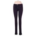 American Eagle Outfitters Jeans - Mid/Reg Rise Skinny Leg Denim: Purple Bottoms - Women's Size 6 - Colored Wash