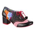 Irregular Choice Damen Clara Bogen Pumps, Schwarz Multi, 38 EU