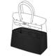 DGAZ Silk Bag Organiser Fits Hermes Hac, Silky Smooth Handbag Organiser, Luxury Handbag & Tote Organiser Insert (Black, Hac 28)