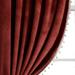 Luxury Vintage Velvet With Silky Pompom Trim Window Curtain Panel Rust Single 52X84 - Triangle Home Decor 21T013327