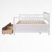 Red Barrel Studio® Daybed Wood in Brown | 35.4 H x 57.5 W x 78.2 D in | Wayfair B1C4DABC0AC345F09DA6FF556385D917