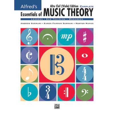 Alfreds Essentials of Music Theory Complete Book Alto Clef Viola Edition Comb Bound Book