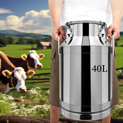 Stainless Steel Milk Can Bucket with Sealed Lid