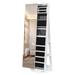 Full Length Mirror and Large Capacity Jewelry Organizer Armoire